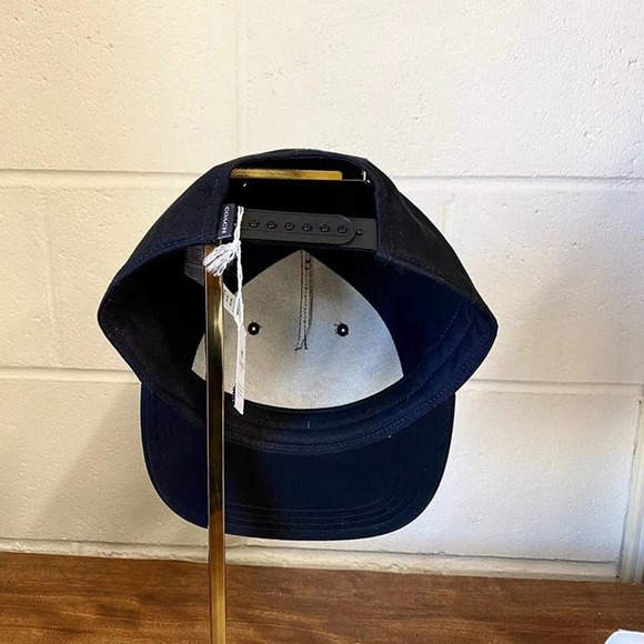 Coach C0977 Airbrush Flat Brim Hat In Black - Picture 4 of 9